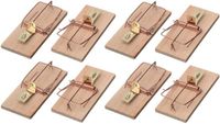 Ubbink Muizenvallen/muizenklemmen - 8 stuks - 10 cm