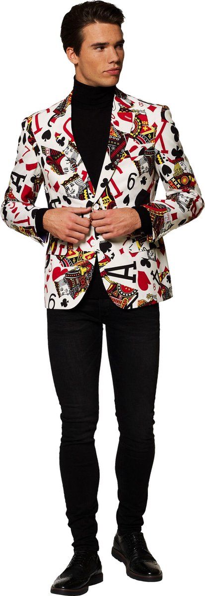 OppoSuits - King of Clubs - Heren Carnavals Blazer - Maat 54