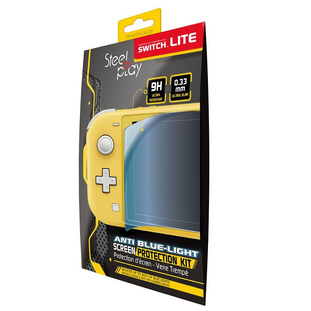 Steelplay Screen Protection Kit for Nintendo Switch Lite - Anti Blue Light Tempered Glass
