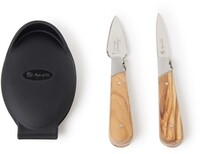 Laguiole Style de Vie Oestermes set 3-delig - Zwart - Siliconen