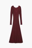 Desigual Damesjurk Ares Lange Mouw Ronde Hals Kort Polyester Borgoña S
