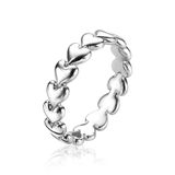 ZINZI Zilveren ring hartjes rondom ZIR1798