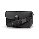 MegaGear MG1524 Mirrorless, Instant & DSLR - Lederen Messenger Bag - Zwart
