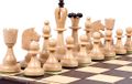 Sunrise Chess&Games Houten Schaakspel – Opvouwbaar Schaakbord met Stukken – Toernooiformaat – 100mm Koning – 40mm Velden – Russisch Model – Pools Handwerk