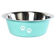 Dehner Favoriete Paw voederbak voor honden en katten turquoise ca. 8 x 17 x 23,5 cm 2020 ml