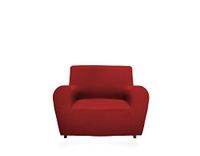 GEMITEX Magico stoelbeschermer van effen en elastische stof, polyester, bordeaux, stoel met rugleuning tot 120 cm