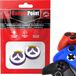 Gadgetpoint - Thumb Grips pour PlayStation, PS5, Xbox X/S, One & Switch Pro Manette - Gaming Thumbgrips - Performance Anti-Slip Thumbsticks - Accessoires de Protection - Violet avec Blanc/Jaune