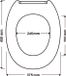 MSV Toiletbril – WC-bril van Polypropyleen met Roestvrijstalen Scharnieren – Antislip Noppen – Stabiel en Comfortabel – Wit