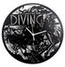 Instant Karma Clocks Wandklok Scuba Diving onderwaterzwemmer, cadeau-idee, HDF-hout, zwart