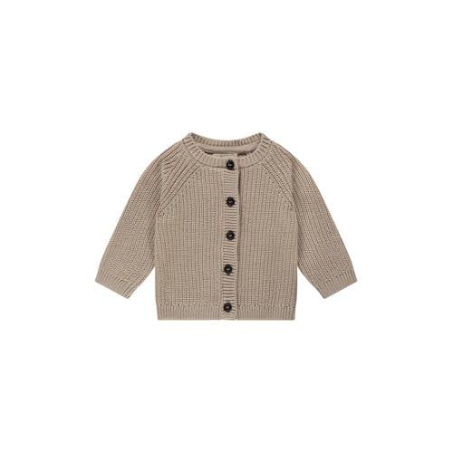 A Tiny Story vest beige grof gebreid