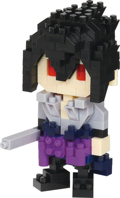 Bandai Nanoblock Sasuke Uchiha Naruto Shippuden Mini Brick Figuur Bouwset