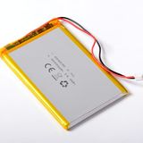 AFTERTECH 606090 4000 mAh 4 Ah 90 x 60 x 6 mm lithium-polymeercel Lipo 3,7 V oplaadbaar met BMS en stekker JST PHR 02 M4P1