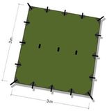 DD Hammocks Tarp 3x3 – Vert olive