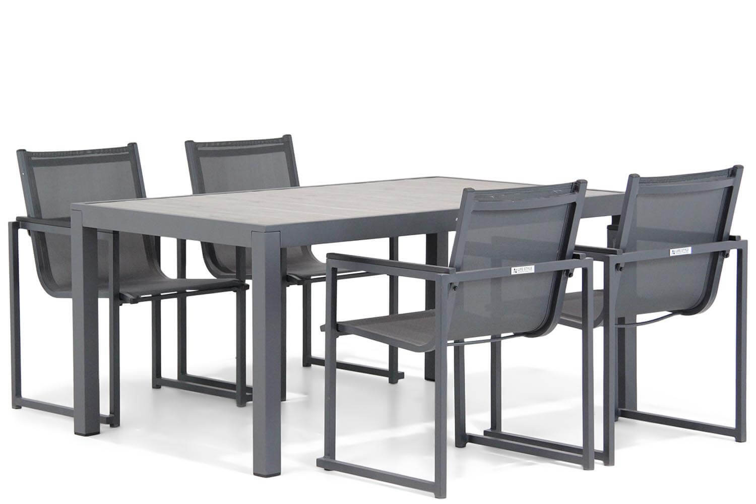 Lifestyle Garden Furniture Lifestyle Delgada/Residence 164 cm dining tuinset 5-delig