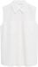 comma Blouse van linnenmix - wit