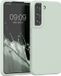 kwmobile telefoonhoesje geschikt voor Samsung Galaxy S22 - Hoesje met siliconen coating - Smartphone case in cool mint