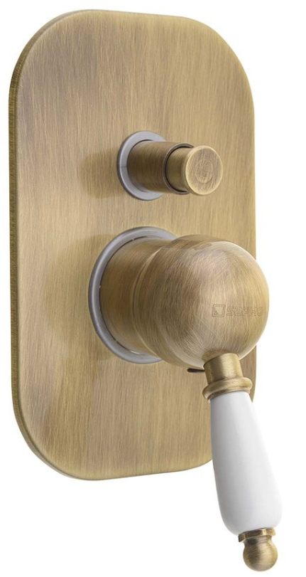 Sapho Kirke - Douche mengkraan - Bronzen - 2 outlets