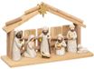 Feeric Christmas Crèche pour enfants - avec 7 figurines - 30 x 18 cm - décoration de Noël chambre d'enfant