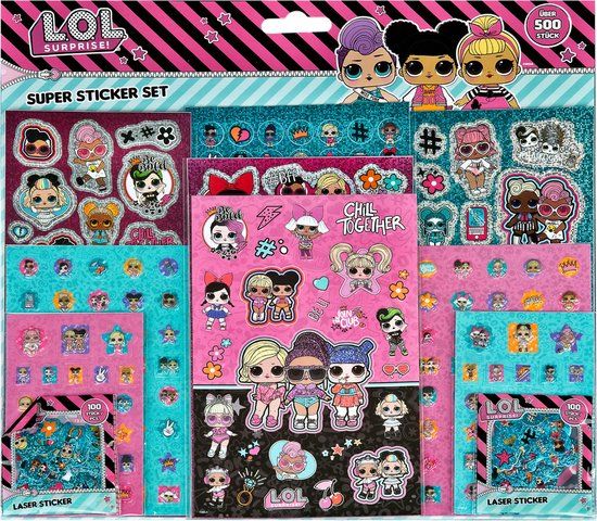 4KidsOnly LOL Super Sticker Set