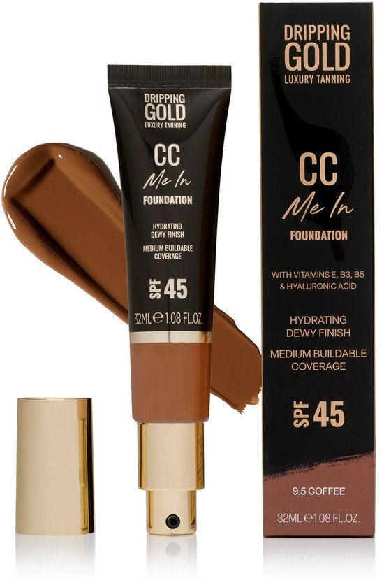 Dripping Gold CC Me In Foundation 095 Coffee - 32ml - SPF45 - Vegan