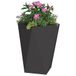 vidaXL Plantenbak Zwart 50 x 50 x 75 cm Staal