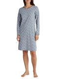 CALIDA Dames Nachthemd Katoen XL Blauw