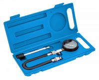 Högert Technik HT8G411 - Compressiemeter - Benzinemotoren - Manometer tot 20 Bar - Adapter M14/M18