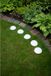 Anna's Collection Solar tuinlampen bollen halfrond - warm wit - 5x spots - waterbestendig - 15 x 15 cm
