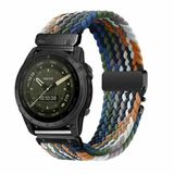 By Qubix Qubix Braided Nylon Band met Parachute Sluiting - 20mm Quickfit - Multicolor Dark - Geschikt voor Garmin Fenix 9 / 9 Pro (43mm)
