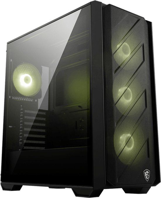 MAG MSI MAG FORGE 330R AIRFLOW computerbehuizing Midi Tower Zwart, Transparant