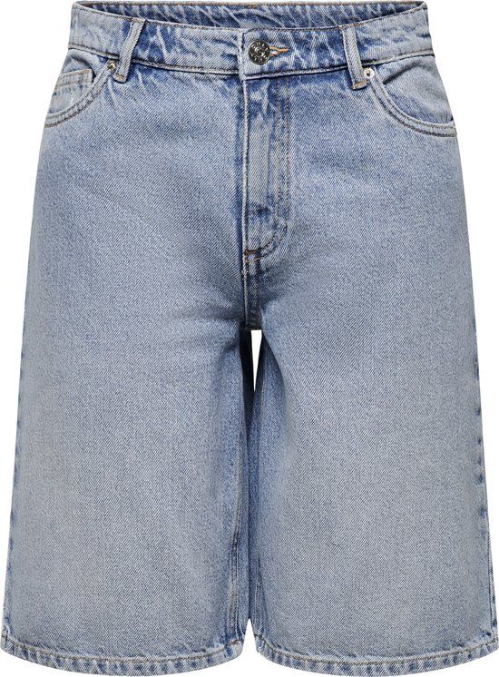 ONLY ONLSONNY HW WIDE DNM SHORTS NAS843 Women's Shorts - Light Blue Denim - Size XS