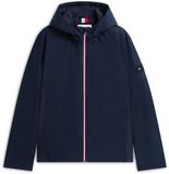 Tommy Hilfiger Heren Regenjas M Polyester Marine/Kersrood/Wit