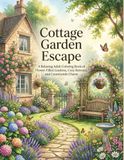 Cottage Garden Escape: A Relaxing Adult Coloring Book of Flower-Filled Gardens - 50 pages