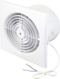 Sygonix Wand- en plafondventilator 230 V/AC 320 m³/h 150 mm Wit