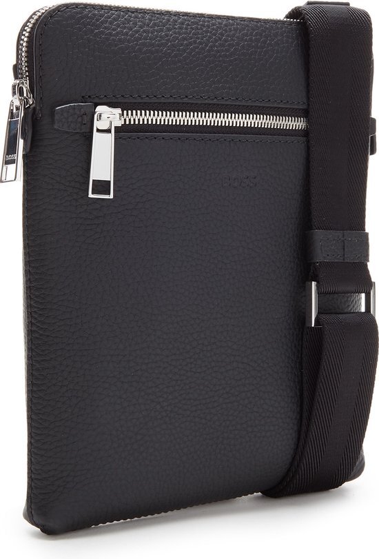 Hugo Boss BOSS Heren Crossbody tas Leer - Zwart