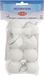 Koopman International B.V. Decoratie Sneeuwballen, 8st. Wit Kunststof Mat 4 cm
