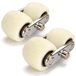 4 roues voor een transportwagen, nylon, 80x70 mm, asdiameter 20 mm, draagvermogen 750 kg