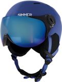 SINNER TYPHOON VISOR Unisex Skihelm - MATTE NAVY BLUE- Maat S, 50-54 cm