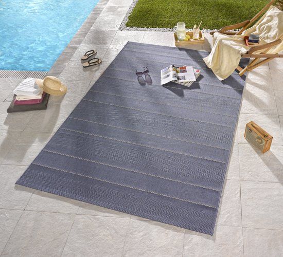 Hanse Home Vloerkleed sunshine voor binnen en buiten 80x300cm blauw