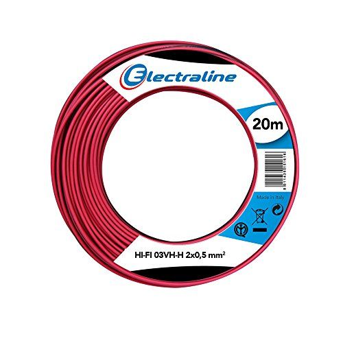 Electraline 10833 Kabelhaspel 20m Rood/Zwart
