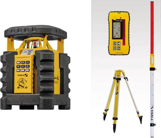 Stabila LAR 350 Rotatielaser Set - 9-delig - Incl. REC 300 Receiver