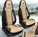 Bremer Sitzbezüge Premium Camper stoelhoezen voor Carado A 132 DPL507 in Zwart/Beige (2 losse stoelen)