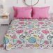 PETTI Artigiani Italiani - Sprei voor kinderen, meisjes, lente, zomer, 265 x 260 cm, 2-zits, lichte deken voor tweepersoonsbed, motief Paris Chic, 100% Made in Italy