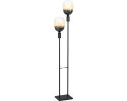 EGLO Valdemoro Vloerlamp - Zwart - 110,5 cm - Staal - E27 - Met Dimfunctie
