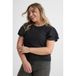 GREAT LOOKS broderie top met ruches zwart