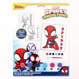 Disney Spidey Peinture par numéro pour enfants – Peinture par numéro Enfants – Inclut peinture, pinceau – Loisirs créatifs – Thème super-héros Marvel