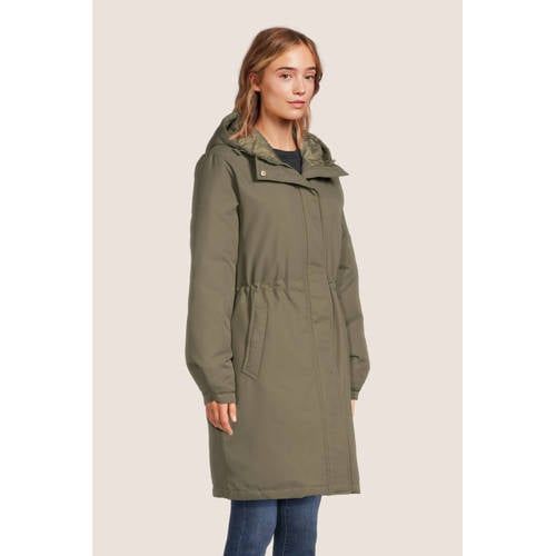 JJXX JXHELLA Coat with Belt - Green