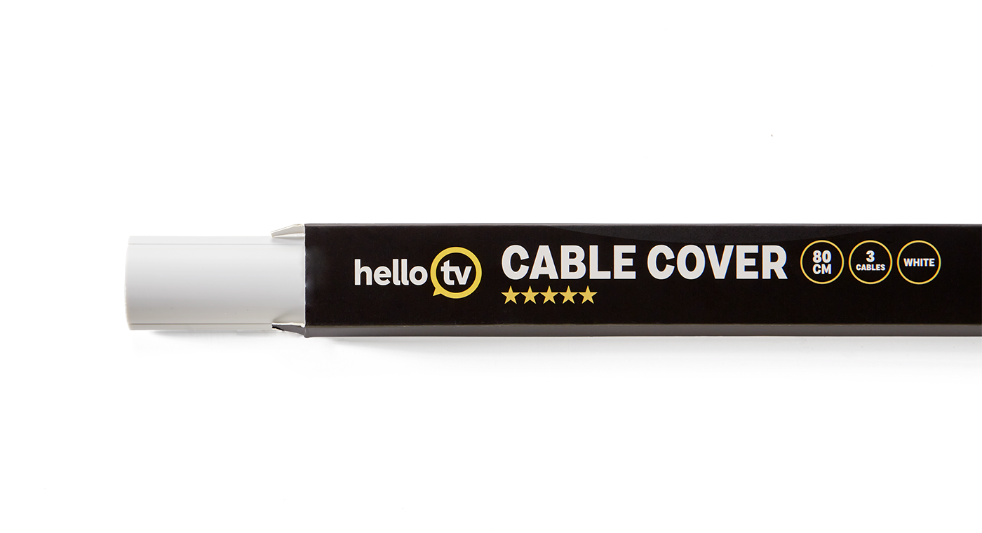 HelloTV Kabelgoot 80 cm - Wit