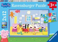 Ravensburger Peppa Pig Puzzel (2x12 stukjes) - Unisex