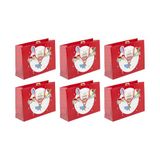 Eurowrap 32406-6C Cadeauzakken Set van 6 - Superhelden & Taart Thema - Groot Formaat 37,3x11,8x27,5cm